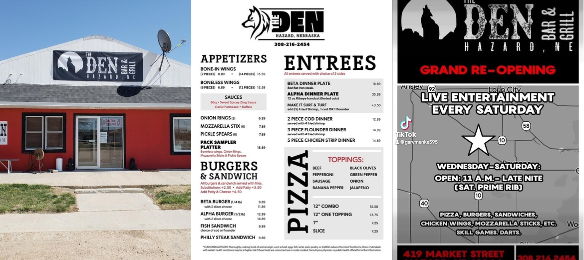 The Duke's Bar & Grill Menu