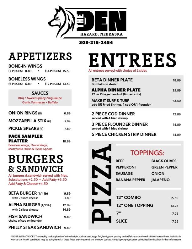 The Duke's Bar & Grill Menu image 1