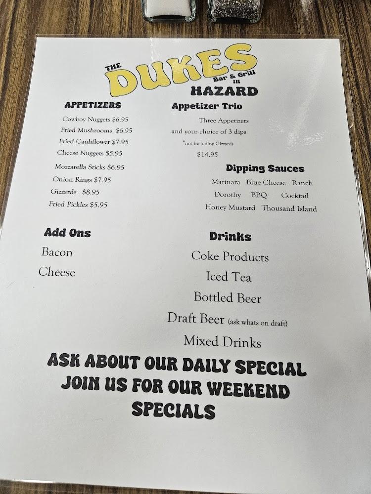 The Duke's Bar & Grill Menu image 3